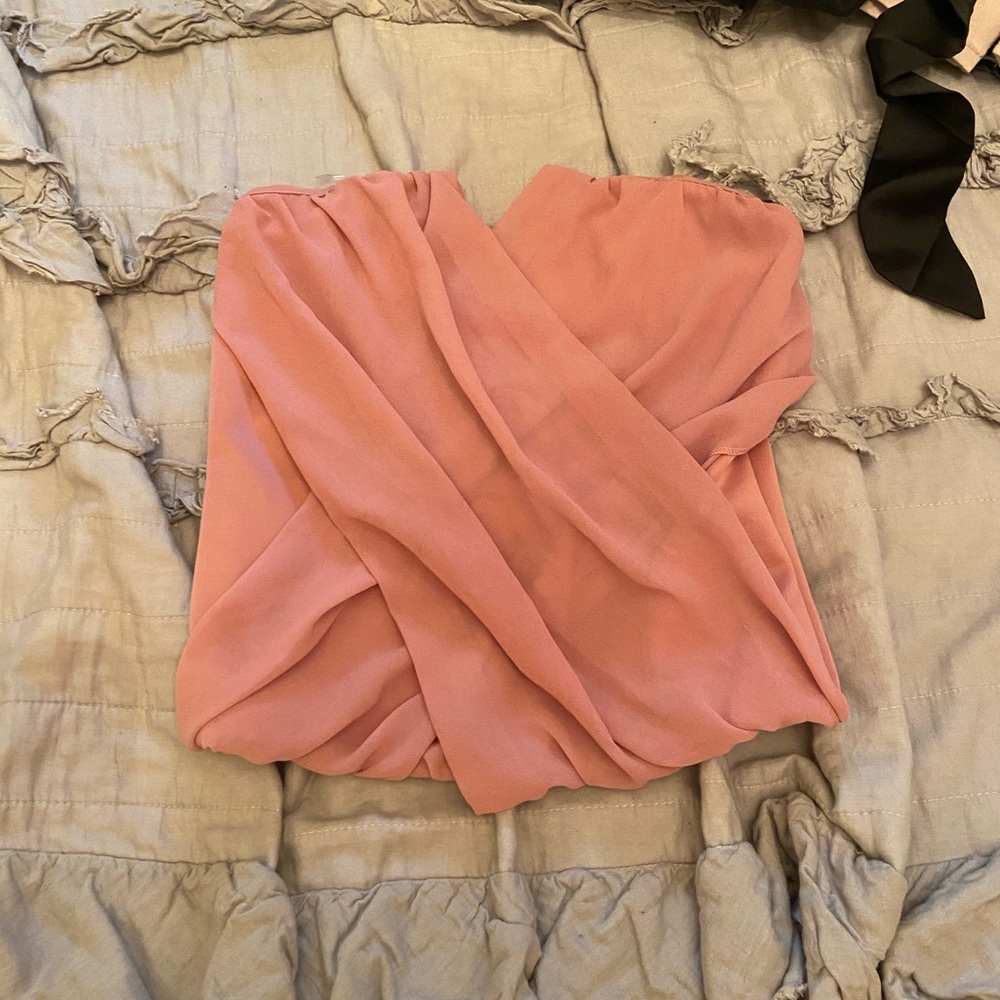 Pink tube top- Charlotte Russe Small